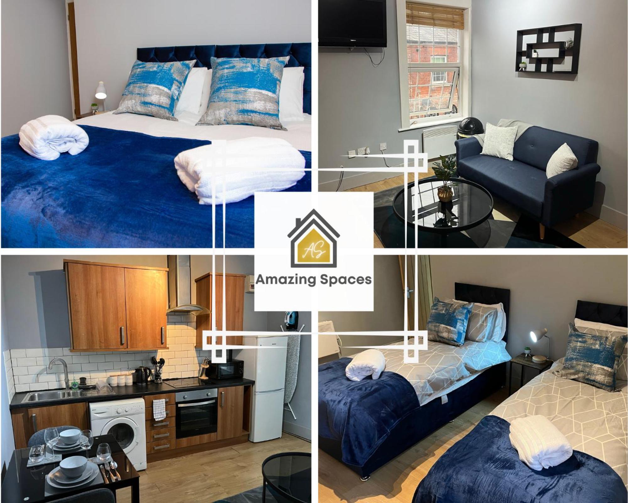 City Centre 2 Bed Flat Sleeps 3 For Work And Leisure With Free Wifi By Amazing Spaces Relocations Ltd วอร์ริงตัน ภายนอก รูปภาพ
